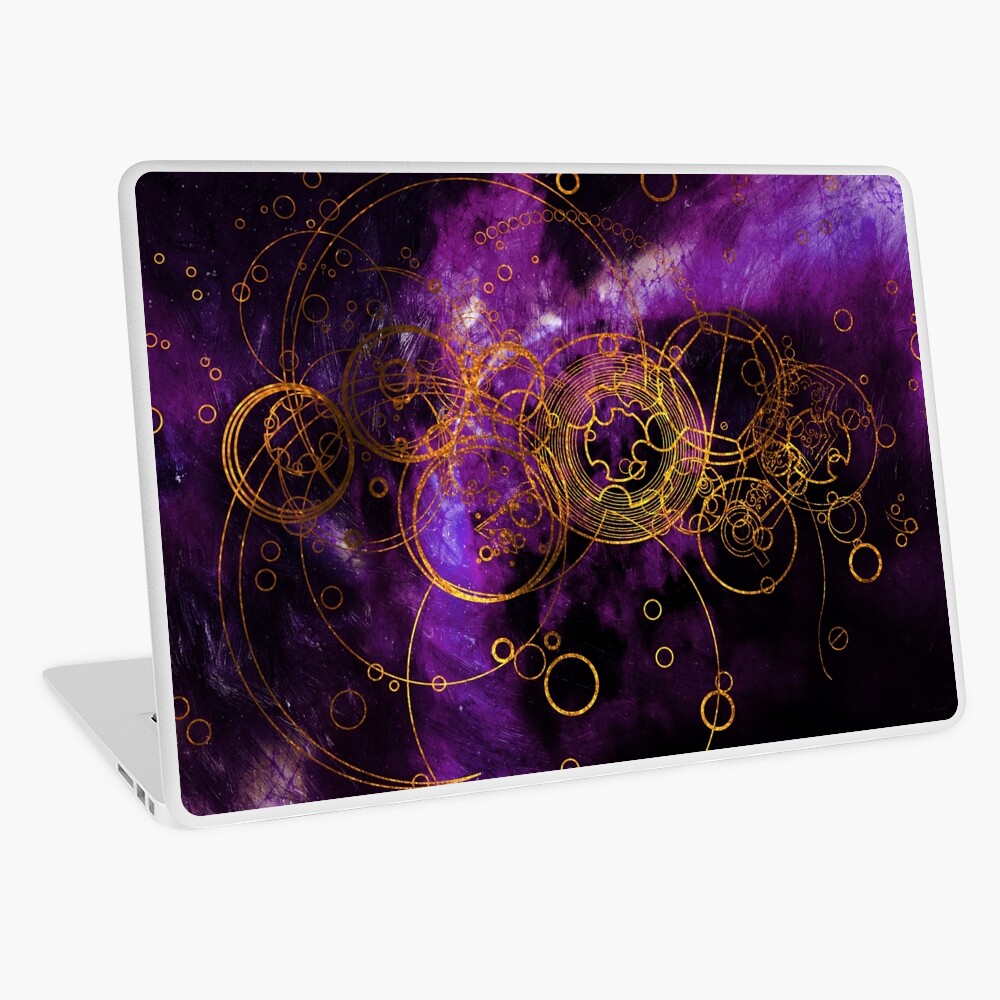 Time Lord Writing (purple) Laptop Skin