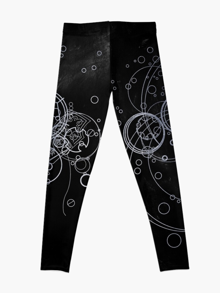 Alternate view of Time Lord Writing (silver) Leggings