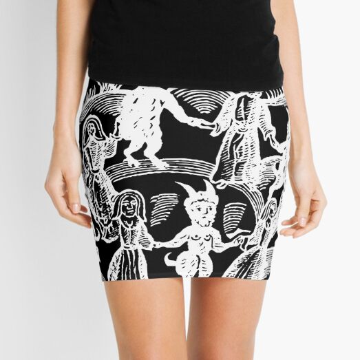 Dance with the Devil (white) Mini Skirt