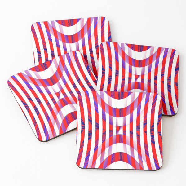Item preview, Red Blue Optical Geometry designed and sold by SpieklyArt.