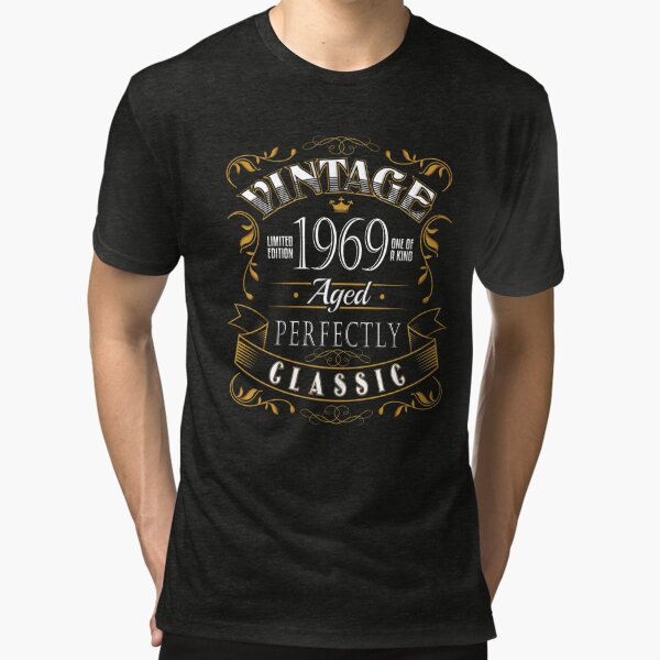 52nd Birthday T-shirt. Vintage style for men, women born 1969.  Poster for  Sale by iclipart