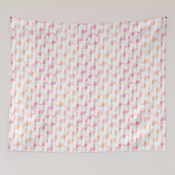 Item preview,  Graphic geometric woven lattice surface designed and sold by Limolida.