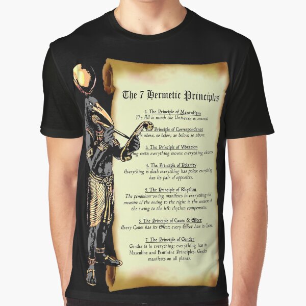 Thoth and The 7 Hermetic Principles Graphic T-Shirt