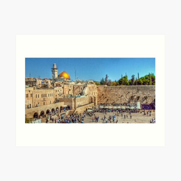 The Wailing Wall, Jerusalem Art Print