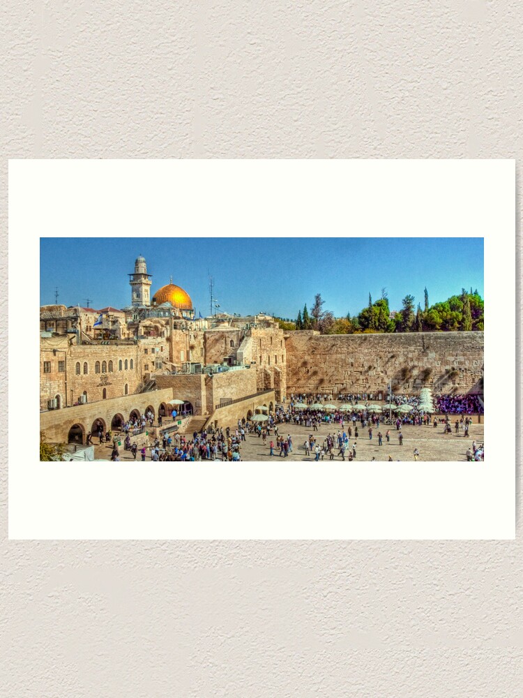 Alternate view of The Wailing Wall, Jerusalem Art Print