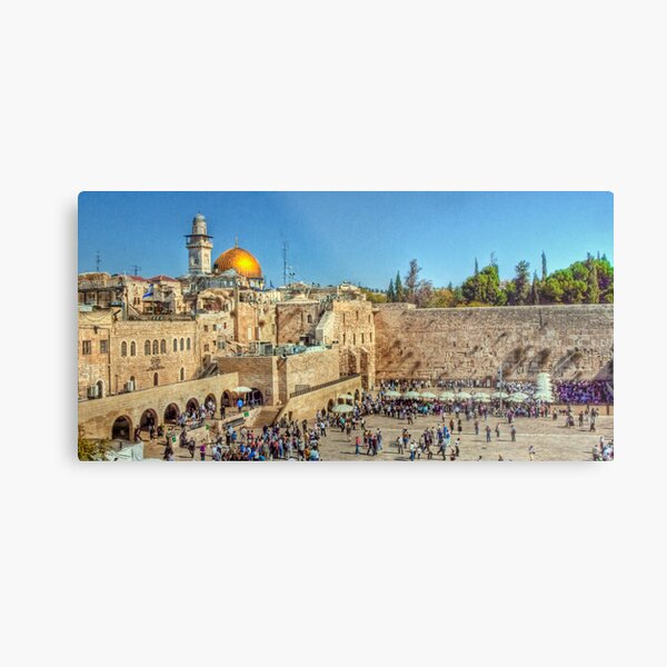 The Wailing Wall, Jerusalem Metal Print