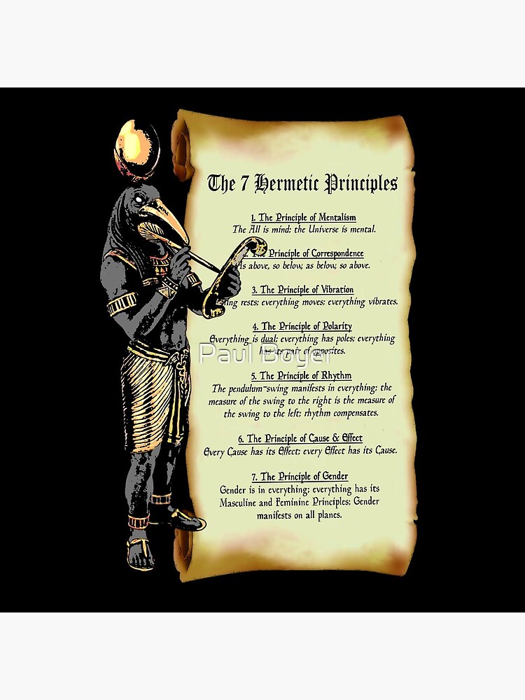 Thoth and The 7 Hermetic Principles by SigilSorcery