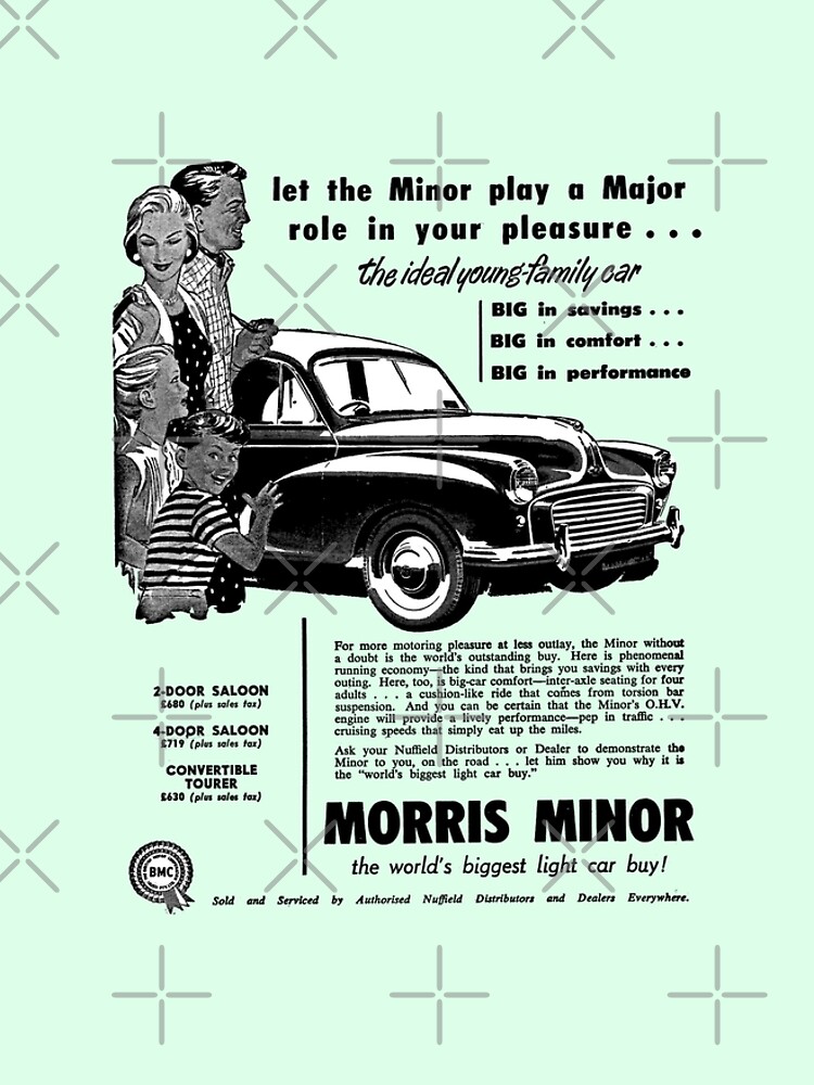 morris minor tshirt