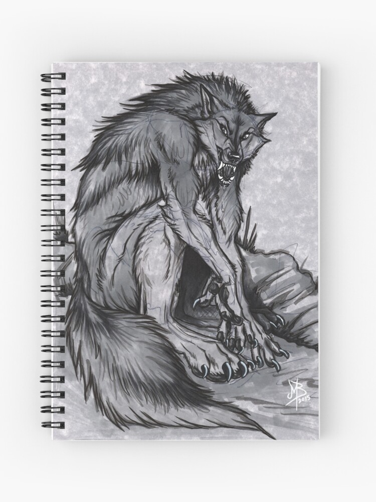 Therian Spirit Notebook: Wolf Mask Lined Journal