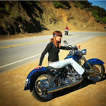 Artwork thumbnail, Weekend Ride...(self portrait) by Rita H. Ireland