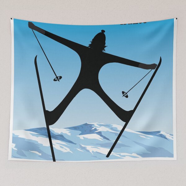 Item preview, La Plagne, France, Ski Poster designed and sold by BokeeLee.