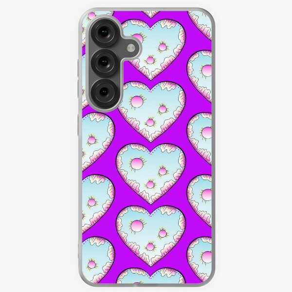 Magisches Herz Pink und Türkis Samsung Galaxy Flexible Hülle