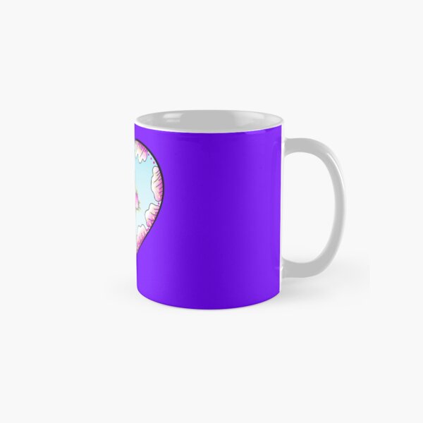 Magisches Herz Pink und Türkis Tasse (Standard)