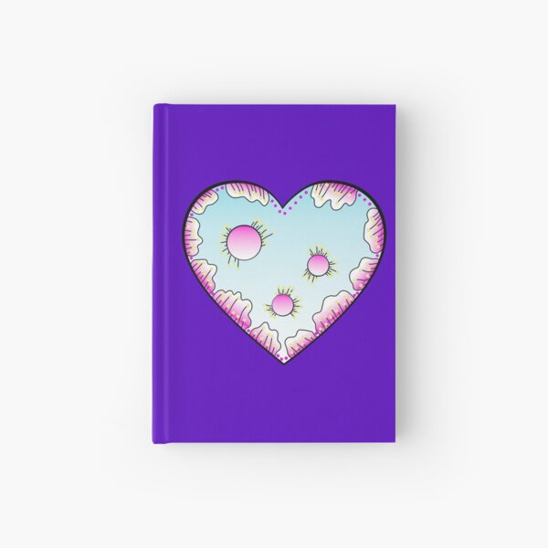 Magisches Herz Pink und Türkis Notizbuch
