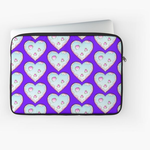 Magisches Herz Pink und Türkis Laptoptasche