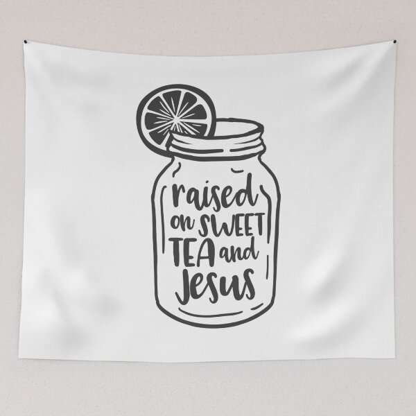 Item preview, INSPIRATIONAL CHRISTIAN BIBLE VERSE QUOTES - SWEET TEA AND JESUS designed and sold by rdorsey8.