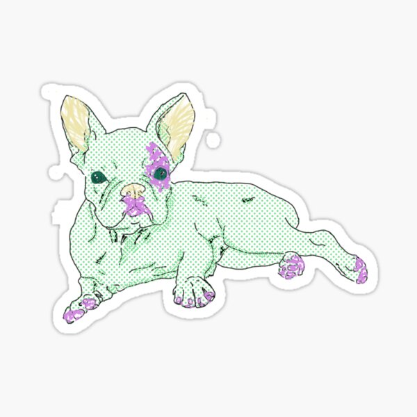 Frenchie Colour 1 Sticker