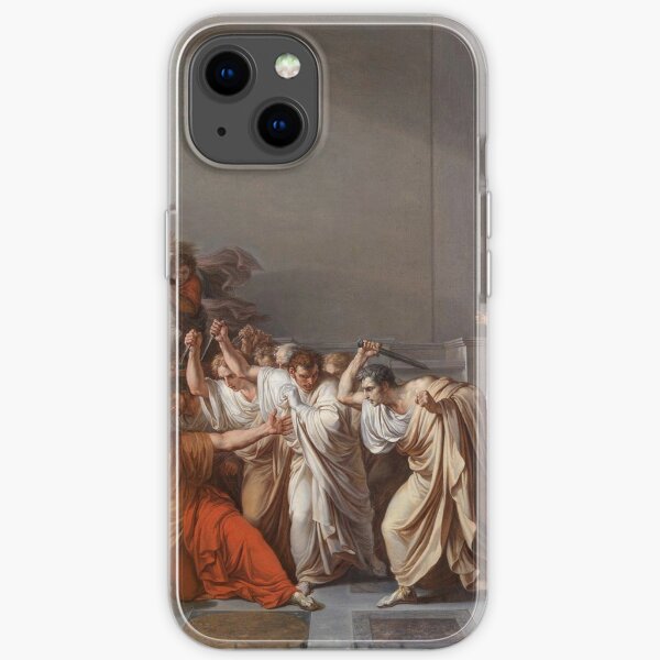 Et tu, Brute? Even you, Brutus? Death of Caesar by Vincenzo Camuccini #DeathofCaesar #Death #Caesar #VincenzoCamuccini  #EtTuBrute #EvenYouBrutus iPhone Soft Case