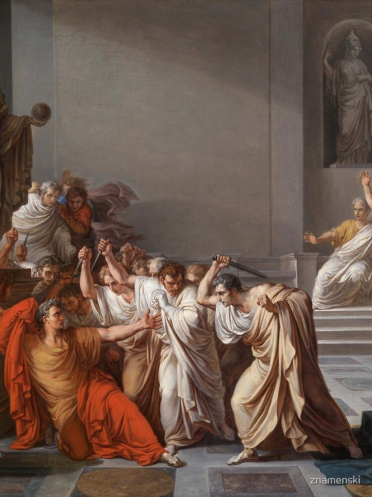Et tu, Brute? Even you, Brutus? Death of Caesar by Vincenzo Camuccini #DeathofCaesar #Death #Caesar #VincenzoCamuccini #EtTuBrute #EvenYouBrutus by znamenski