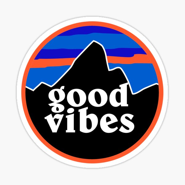 Good Vibes Mountain Sticker