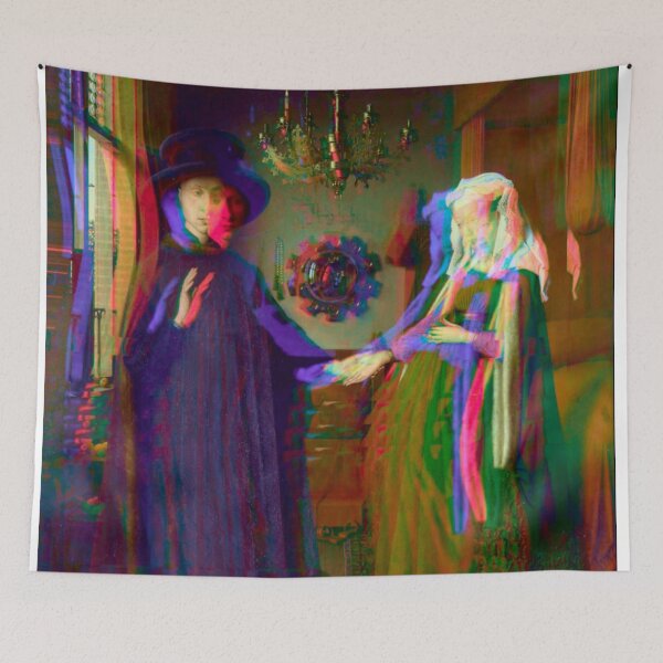 Item preview, Arnolfini Portrait from Van Eyck Glitched  designed and sold by Mr. Gattax.