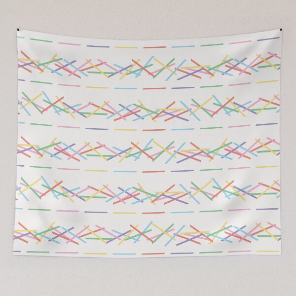 Item preview, Hand drawn pick up stick shape stripes designed and sold by Limolida.