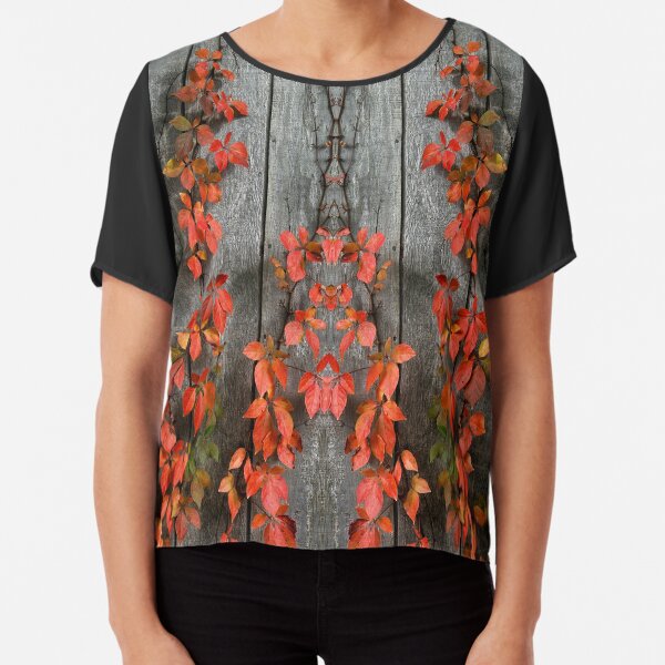 Autumn Creepers Chiffon Top