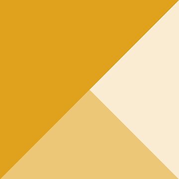 Artwork thumbnail, Gradient Geometry - Mustard by La Chic
