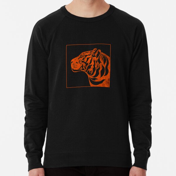 Dripping Tiger Long Sleeve Black T Shirt Workout Beast Gym Tee animal mma rave