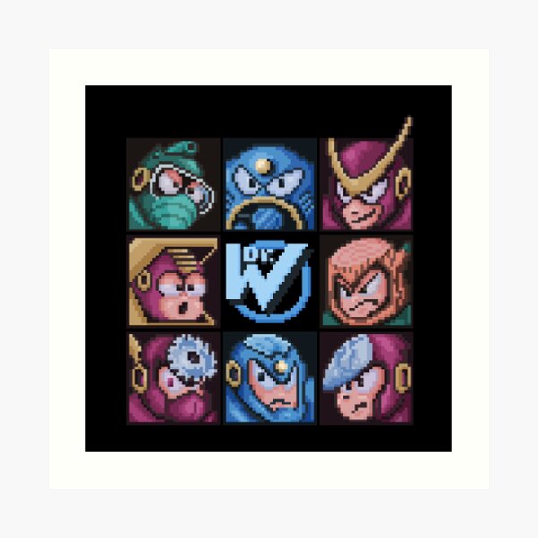 Mega Robot Bosses 2 Art Print