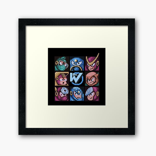 Mega Robot Bosses 2 Framed Art Print