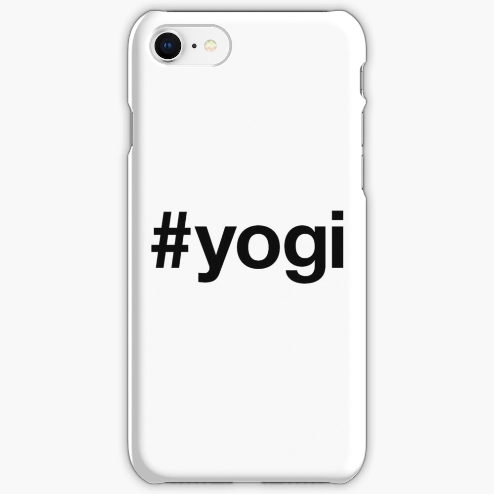 "YOGI Hashtag" iPhone Case & Cover by eyesblau Redbubble