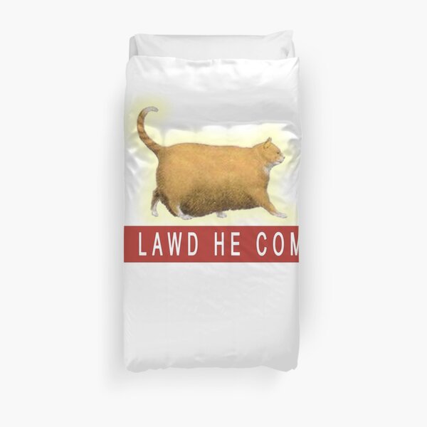 Chonk Cat Meme Duvet Cover