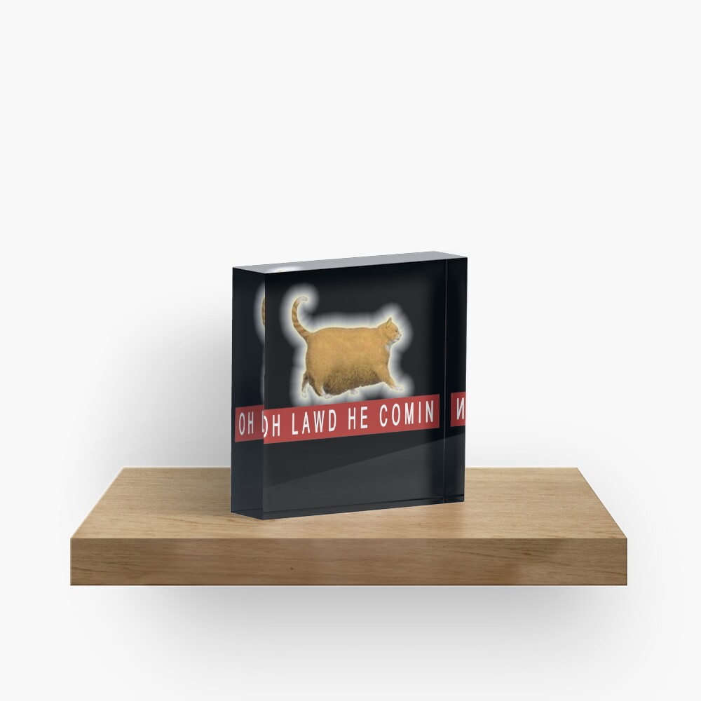 Chonk Cat Meme Acrylic Block