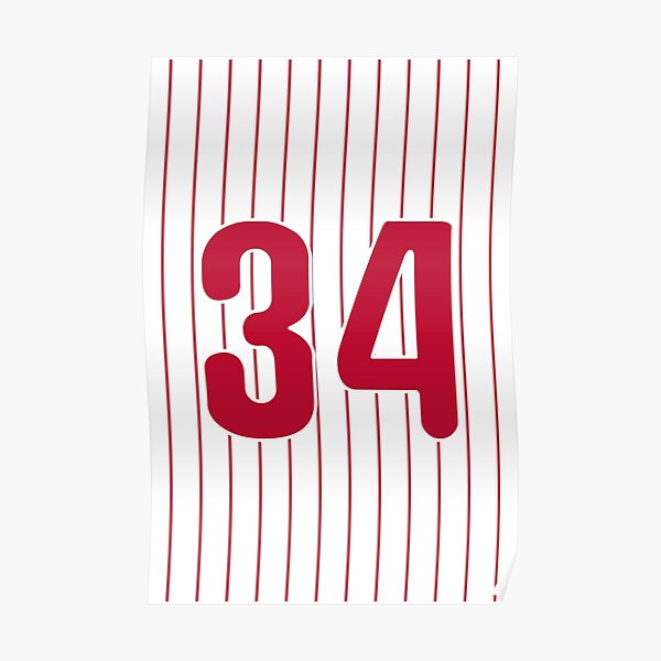 PHI 34 Baseball Poster