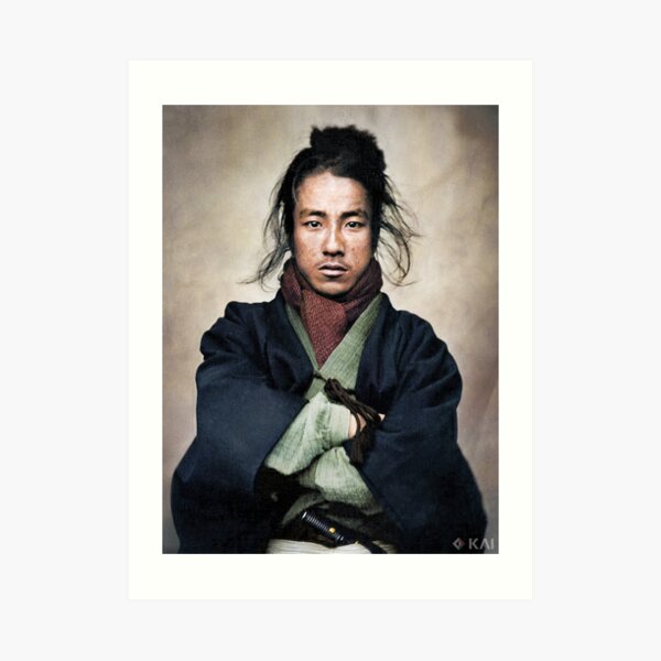 Oda Nobuyoshi, 1880 colorized Art Print