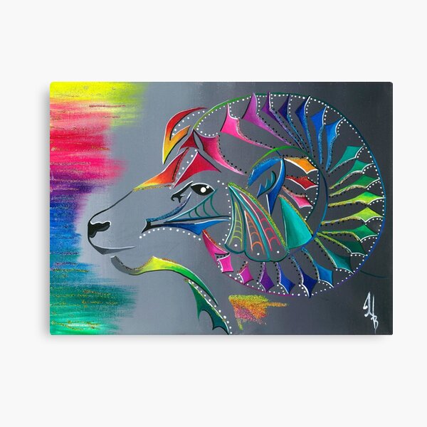 ᒫ ᔭ ᑎ ᐦ ᐠ mâyatihk- the big horned sheep Canvas Print