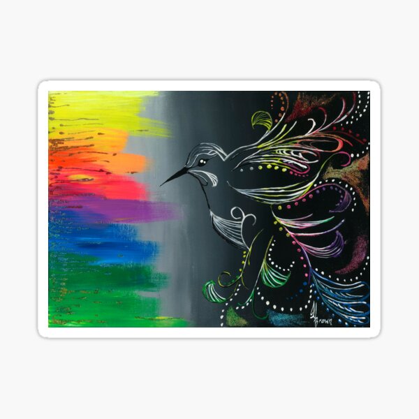 âmowpiyêsîs, the hummingbird Sticker