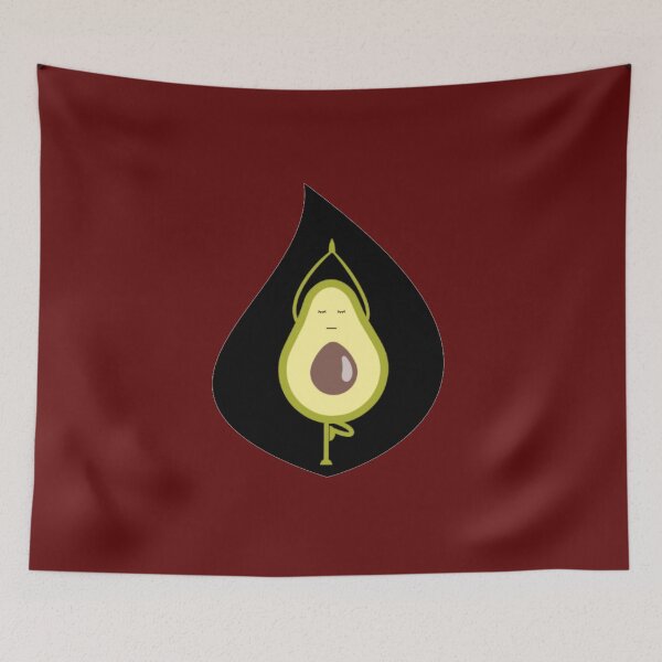Item preview, Yoga T Shirt With Cool Avocado Yoga Pose Design. designed and sold by Passion4Design.