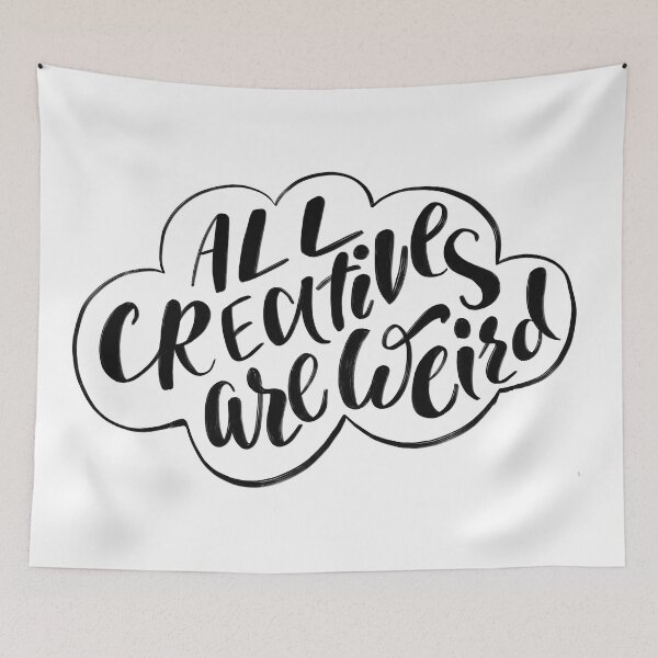 Item preview, All creatives are weird lettering  designed and sold by KatrinPo.