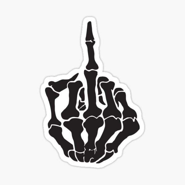 Middle Finger Sticker