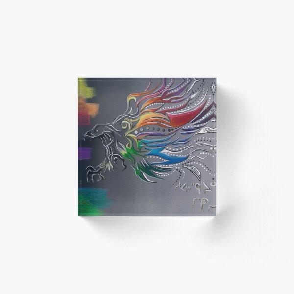 ᒥ ᑭ ᓯ ᐤ mikisiw- the Eagle Acrylic Block