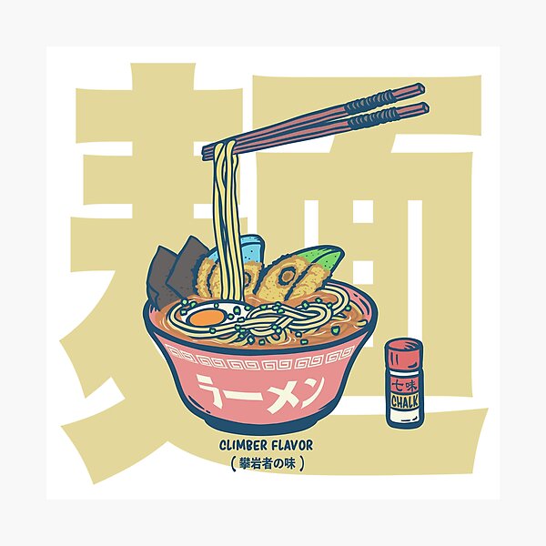 Item preview, Climbing | Climber Flavor Ramen Noodle designed and sold by Designwith8.
