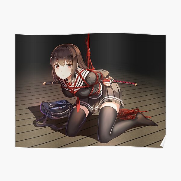 Cute Hentai Sex Slave - Anime Girl Rope Wall Art for Sale | Redbubble