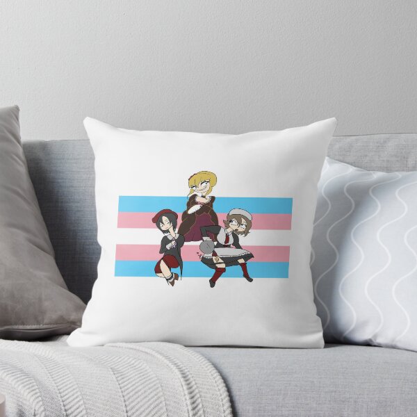 Item preview, Umineko No Naku Koro Ni Episode 8 Spoilers Yasu Sayo Beatrice Shannon Kanon Trans Flag designed and sold by nhitori.