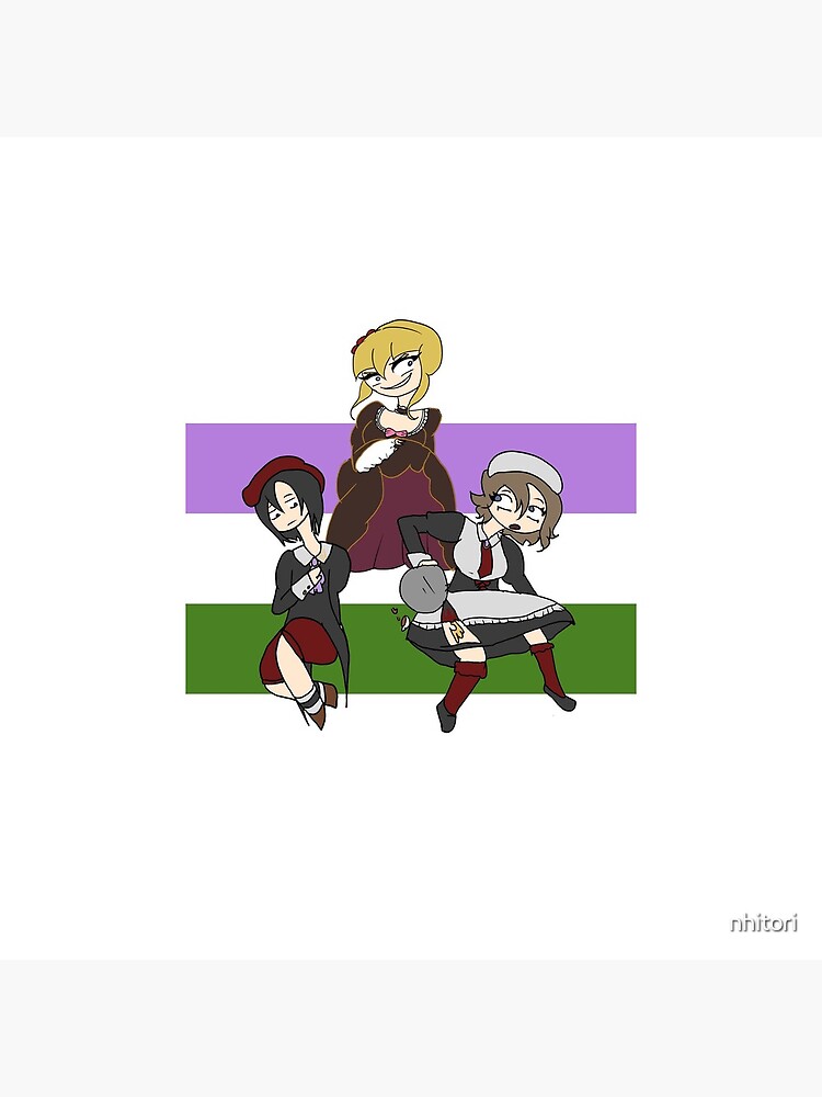 Umineko No Naku Koro Ni Episode 8 Spoilers Yasu Sayo Beatrice Shannon Kanon Genderqueer Flag Tote Bag