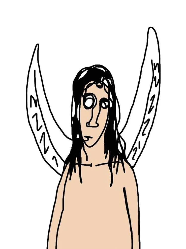 Thumbnail 4 of 4, iPhone Case, Sad Angel designed and sold by Ronsmonkeys.