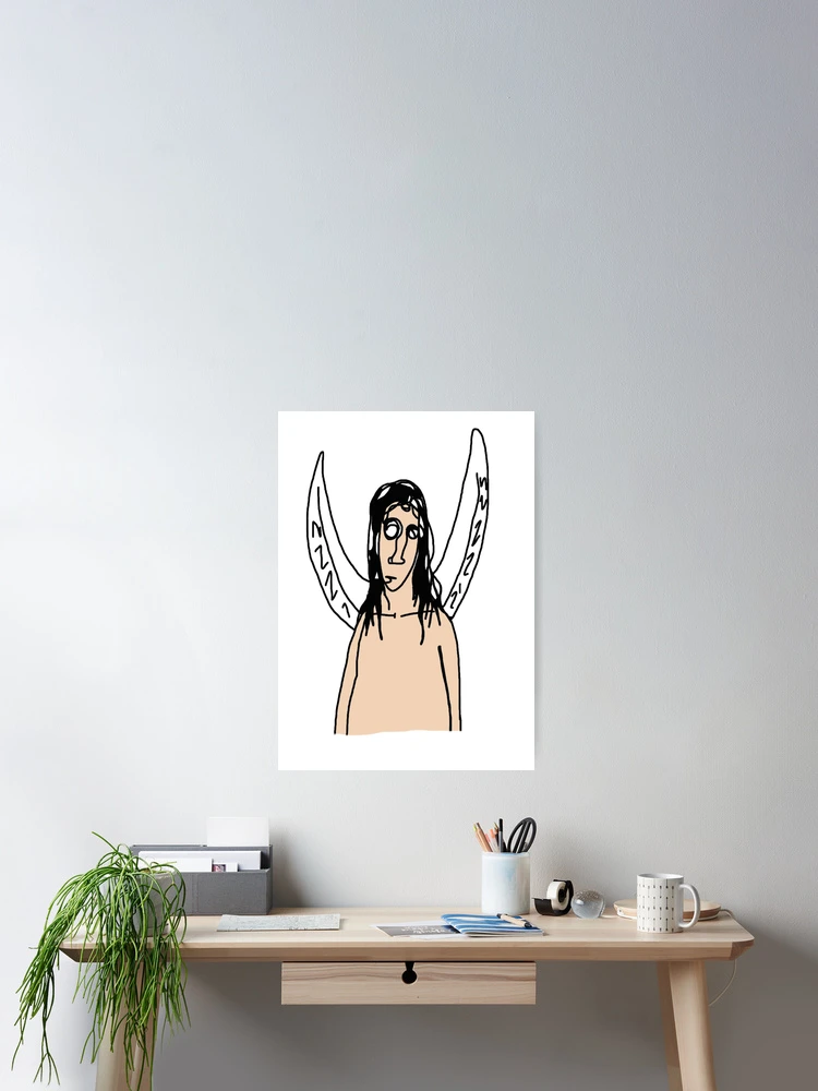 Thumbnail 2 of 3, Poster, Sad Angel designed and sold by Ronsmonkeys.