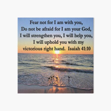 BEAUTIFUL SUNRISE ISAIAH 41:10 SCRIPTURE PHOTO Art Board Print