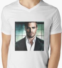 Stephen Amell Men's V-Neck T-Shirt